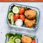 AIR FRYER SALMON PATTIES MEAL PREP