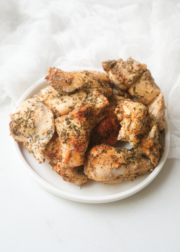 the completed instant pot chicken tenders recipe